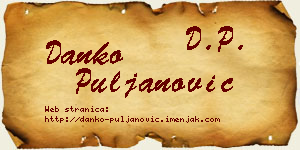 Danko Puljanović vizit kartica